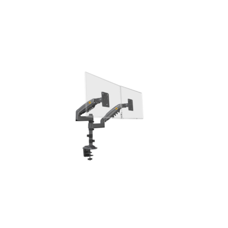 TCE H180  - Montaje de Escritorio articulado para 2 monitores de 17 a 27" / Soporta hasta 19kg por monitor / Vesa 75 x 75 / 100 x 100 / Acero / Rotación: 360#NUEOMSAX