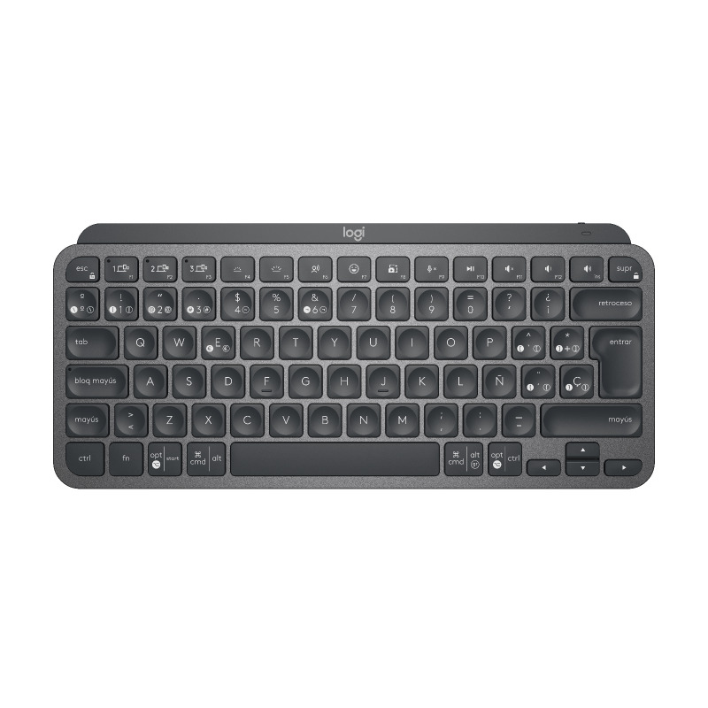 TECLADO LOGITECH MX KEYS MINI GRAPHITE ILUMINADO MASTER SERIES INALAMBRICO BOLT BLUETOOTH USB-C USB