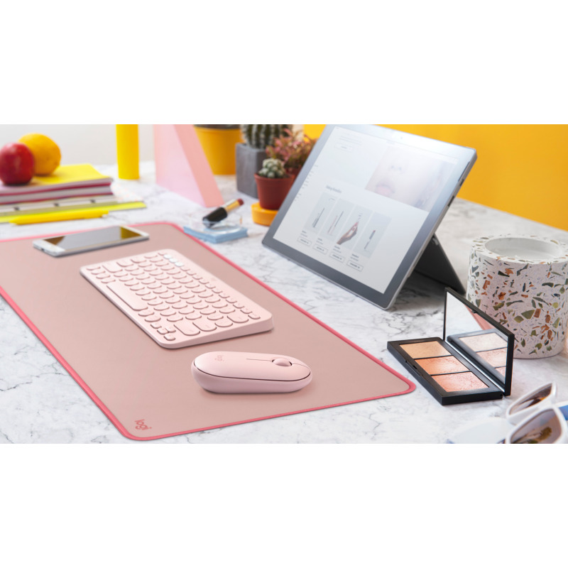 DESK PAD LOGITECH STUDIO SERIES LAVANDER A PRUEBA DE SALPICADURAS ANTIDESLIZANTE  image 9