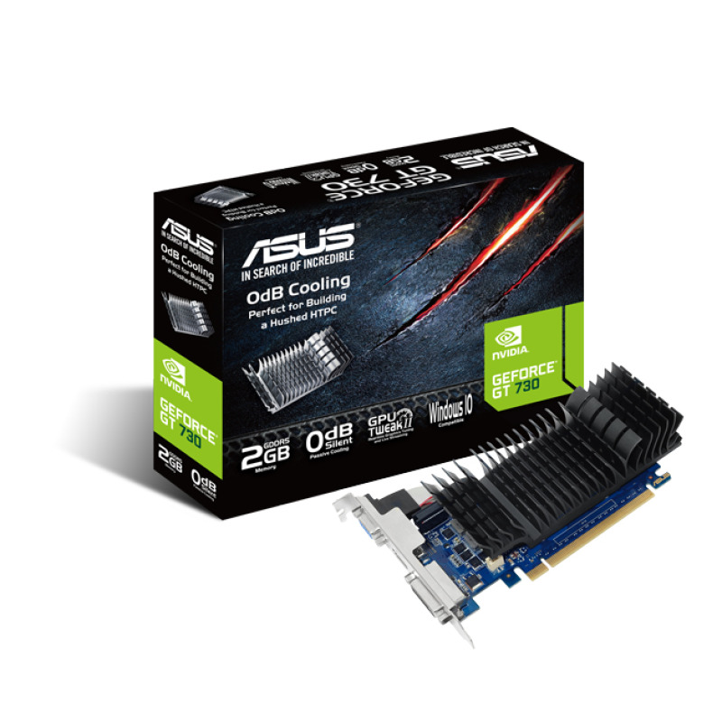 TARJETA DE VIDEO ASUS NVIDIA GT730/PCIE X16 2.0/2GB GDDR5/HDMI/DVI/D-SUB/BAJO PERFIL/GAMA BASICA image 3