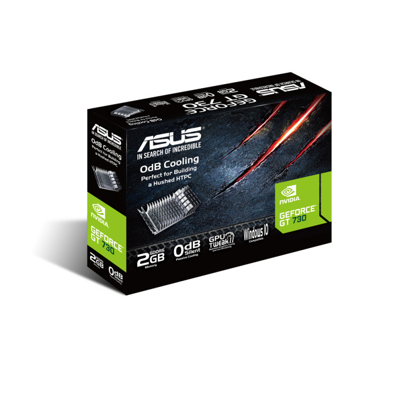 TARJETA DE VIDEO ASUS NVIDIA GT730/PCIE X16 2.0/2GB GDDR5/HDMI/DVI/D-SUB/BAJO PERFIL/GAMA BASICA image 5
