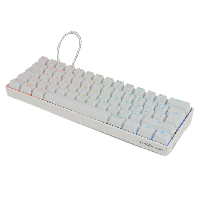 Game Factor KBG560-WH teclado USB QWERTY Español Blanco image 7