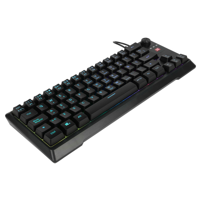 TECLADO VORAGO START THE GAME KB-506 TKL FACTOR 65%, RGB, RUEDA MULTIMEDIA, ALÁMBRICO , ANTI GHOSTING, USB NEGRO image 6