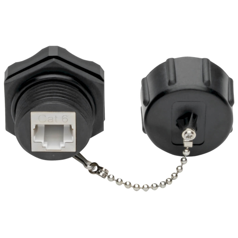 Tripp Lite N206-KJ01-IND Conector Keystone Cat6 / Cat5e, RJ45, Blindado, Tapa Contra el Polvo, industrial - 110 de compresión, IP68, TAA
