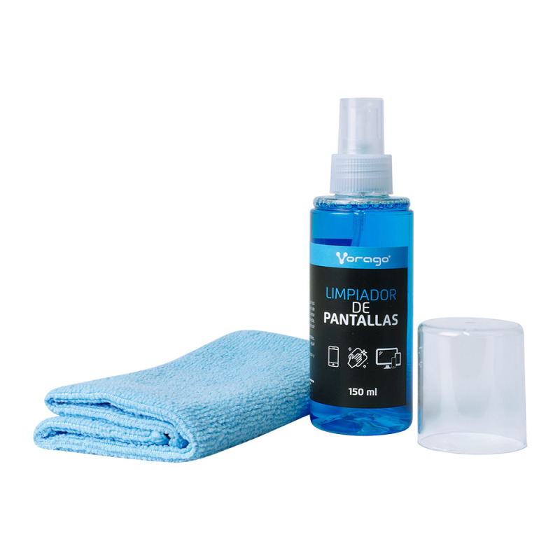 LIMPIADOR DE PANTALLAS VORAGO CLN-109 150ML CON FRANELA MICROFIBRA image 3