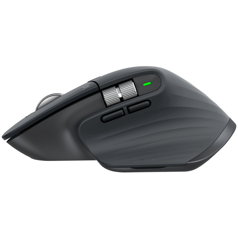 MOUSE LOGITECH MX MASTER 3S GRAFITO INALAMBRICO EASY SWITCH USB LOGI BOLT Y BLUETOOTH 8000 DPI ULTRA SILENCIOSO image 7