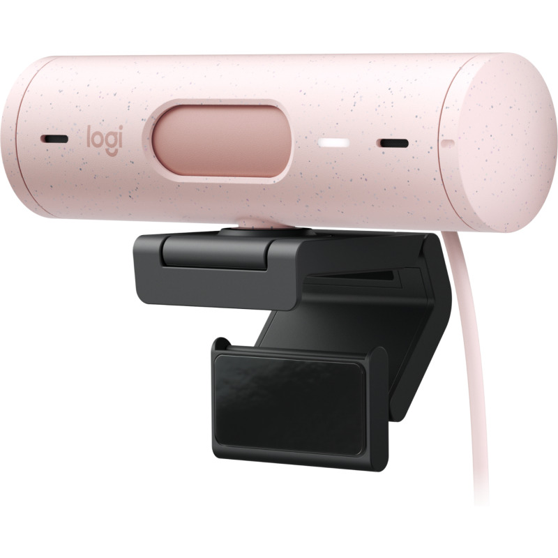 WEBCAM LOGITECH BRIO 500 ROSA FHD 1080 A 30 FPS AUTO ENFOQUE, MICRÓFONO IA USB-C WIN/MAC OS image 3