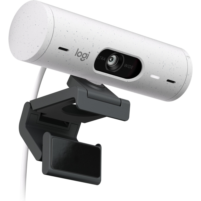 WEBCAM LOGITECH BRIO 500 BLANCO FHD 1080 A 30 FPS AUTO ENFOQUE, MICRÓFONO IA USB-C WIN/MAC OS image 5