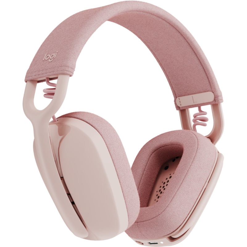 AUDIFONOS DIADEMA LOGITECH ZONE VIBE 100 INALAMBRICOS RECARGABLES CONTROL DE AUDIO ROSA image 3