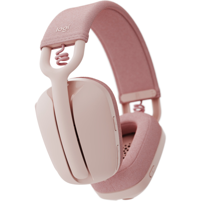AUDIFONOS DIADEMA LOGITECH ZONE VIBE 100 INALAMBRICOS RECARGABLES CONTROL DE AUDIO ROSA image 6