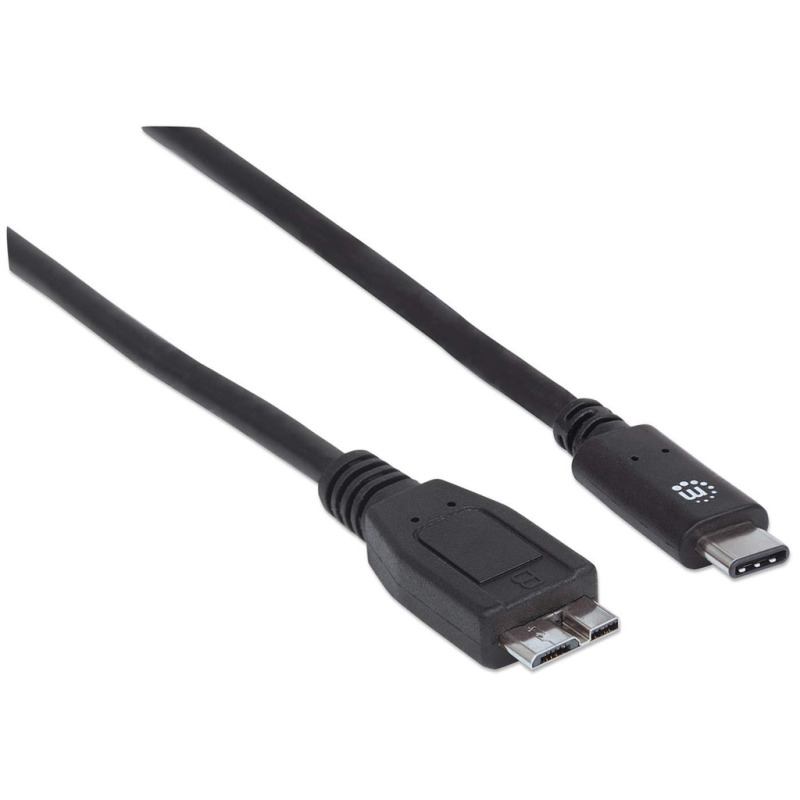 CABLE USB,MANHATTAN,353397,-C V3.1, C-MICRO B 1.0M NEGRO image 3