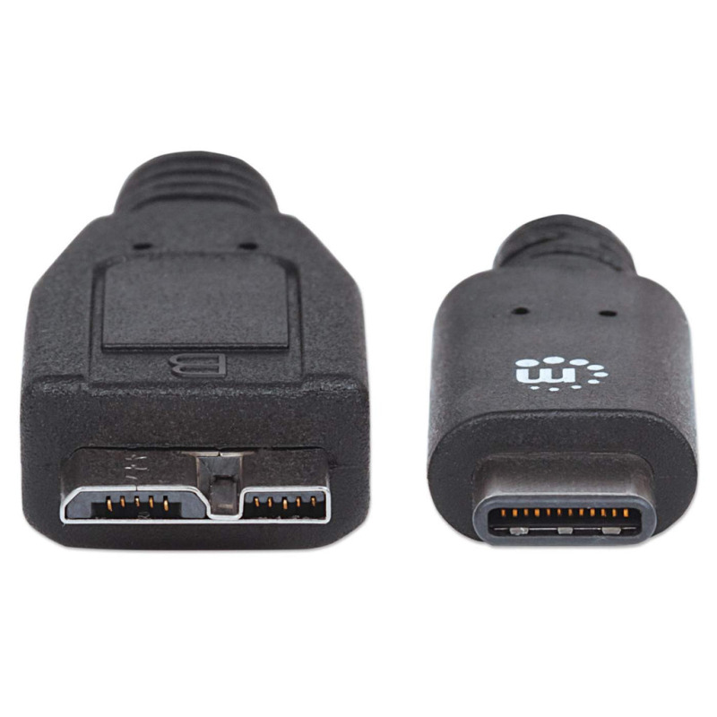 CABLE USB,MANHATTAN,353397,-C V3.1, C-MICRO B 1.0M NEGRO image 4