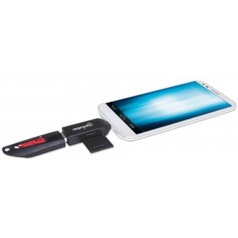 LECTOR TARJETAS,MANHATTAN,406222, OTG 24 EN 1 PUERTO USB2.0 image 8