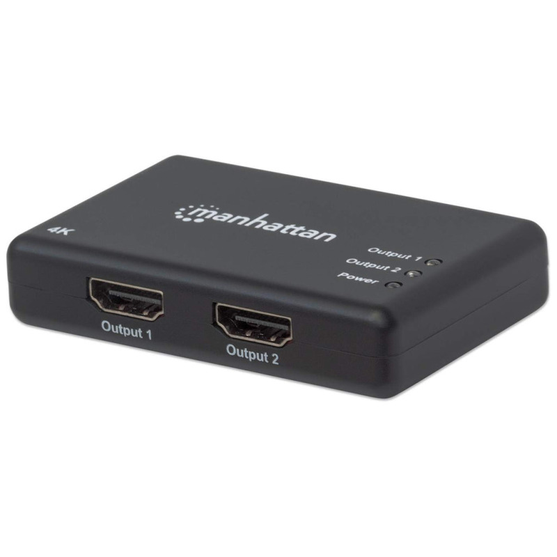 VIDEO SPLITTER,MANHATTAN,207669, HDMI 4K@30HZ, 1 IN:2 OUT,  AC