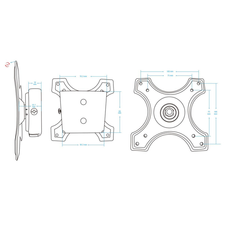SOPORTE MONITOR,MANHATTAN,422840, P/1 MONITOR 13 A 22 PARED image 7