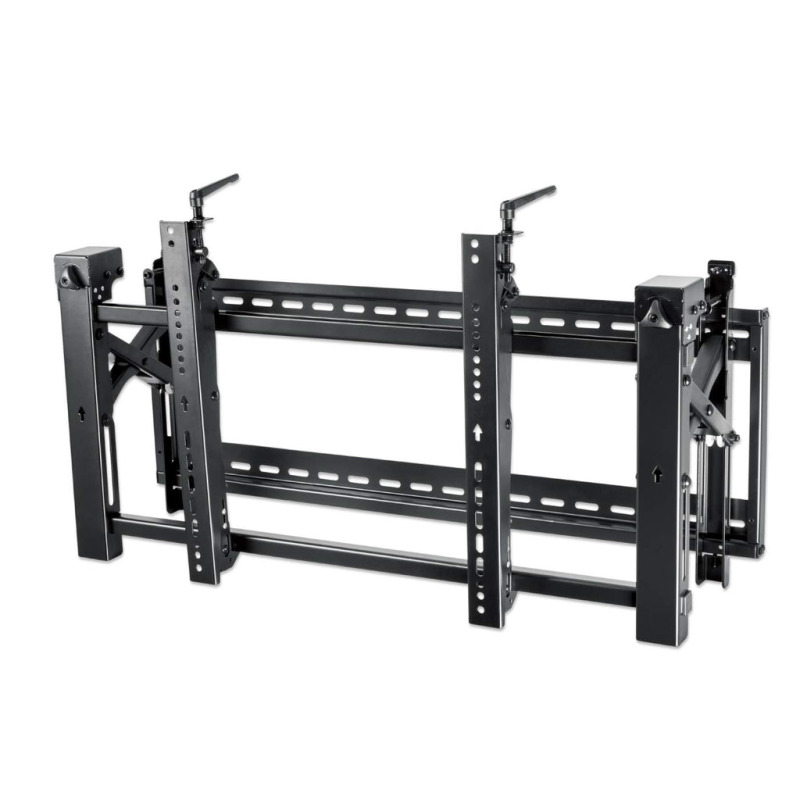 MANHATTAN 461719 - Soporte Premium de TV para Video Wall / Soporta una TV de 45" a 70" y hasta 70 kg (154 lbs.), con sistema desplegable para acceder a la parte trasera de la pantalla, negro