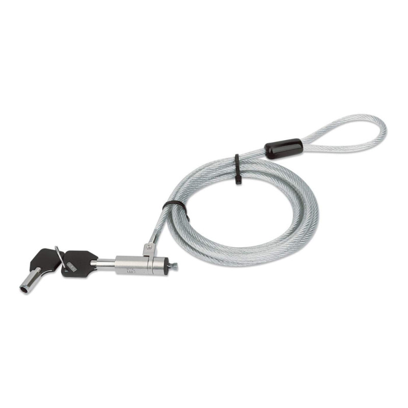 CANDADO LAPTOP,MANHATTAN,440295, DELL LLAVE 2.0M, NEGRO (WEDGE N17) image 2