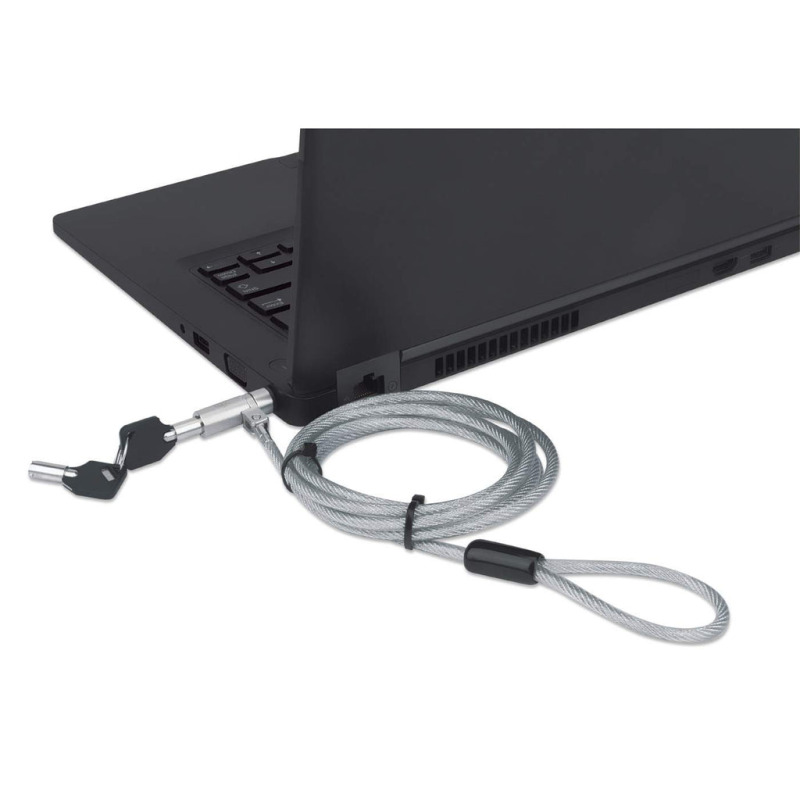 CANDADO LAPTOP,MANHATTAN,440295, DELL LLAVE 2.0M, NEGRO (WEDGE N17) image 7