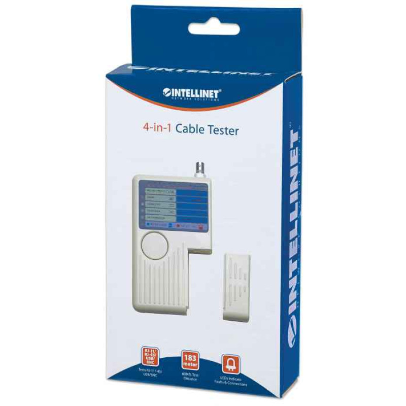 PROBADOR DE CABLE,INTELLINET,351911, RED 4-EN-1 RJ11 / RJ45 / USB / BNC image 7