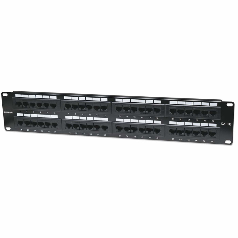 INTELLINET 513579 - PANEL PARCHEO / CAT 5E  / 48 PTOS / 2 NIV. RACK