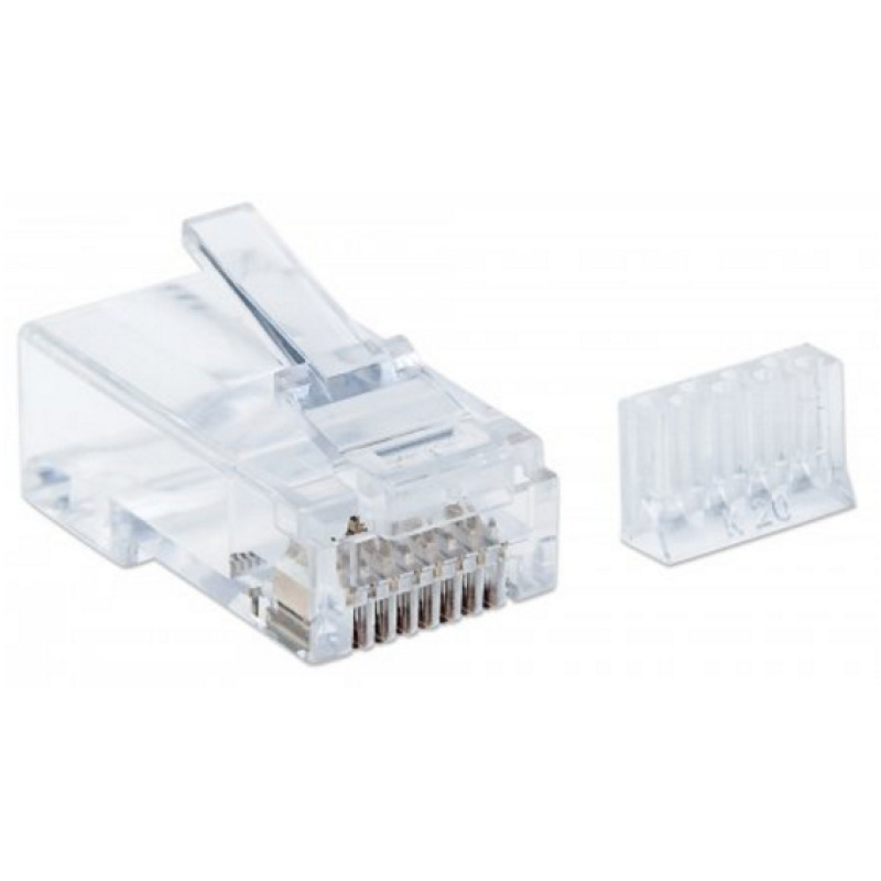 PLUG RJ45,INTELLINET,790611, CAT 6 UTP MULTIFILAR PRO 90 PZAS image 4