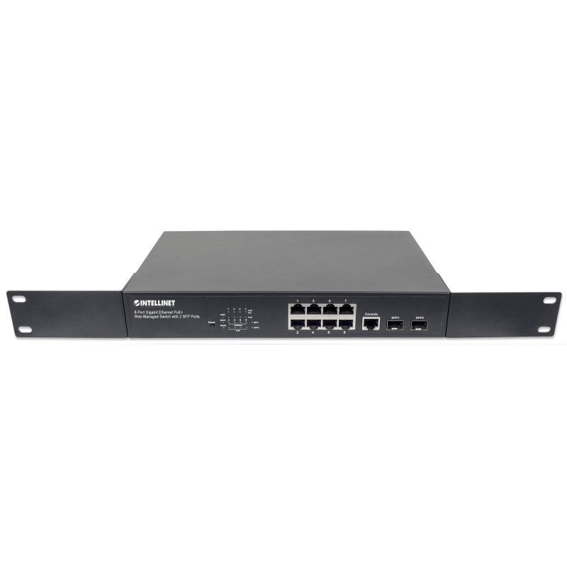 POE SWITCH ,INTELLINET,561167,WEBADMIN GB  8 PTOS 30W/PTO, 140W, 2 SFP PORTS image 8