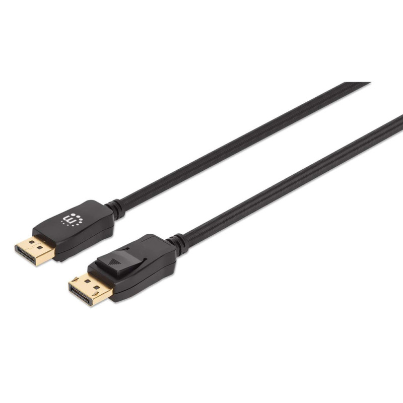 CABLE DISPLAYPORT,MANHATTAN,353625, V1.4 M-M 3.0M NEGRO 8K60HZ