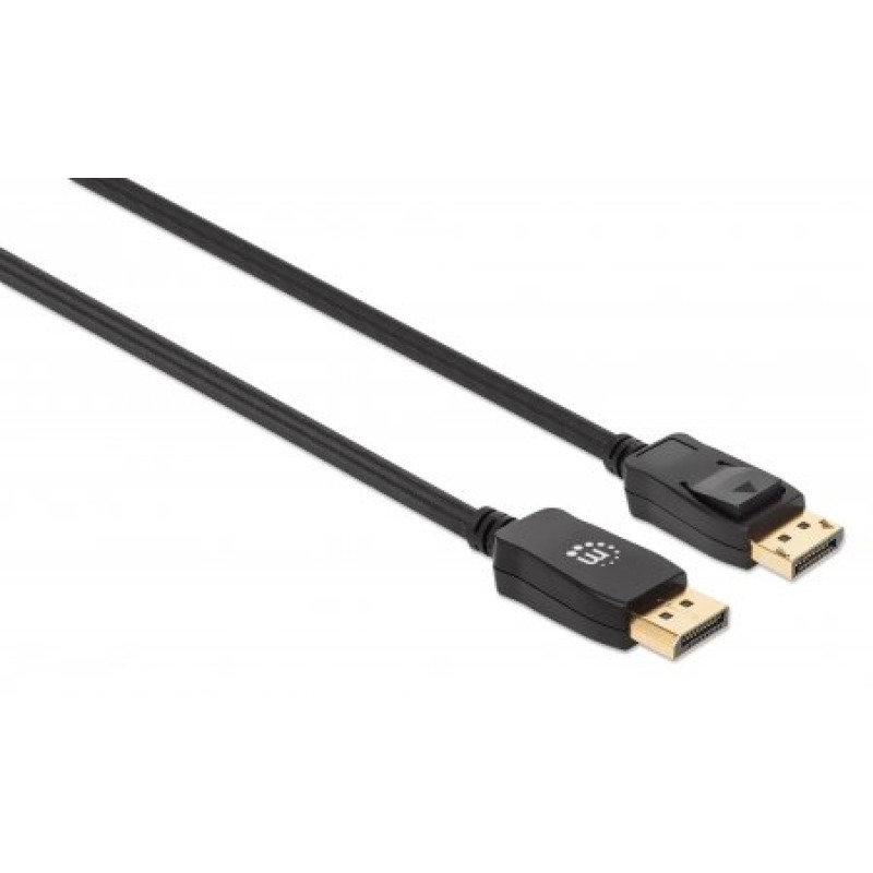 CABLE DISPLAYPORT,MANHATTAN,353618, V1.4 M-M 2.0M NEGRO 8K60HZ,CHAPADOS EN ORO image 3
