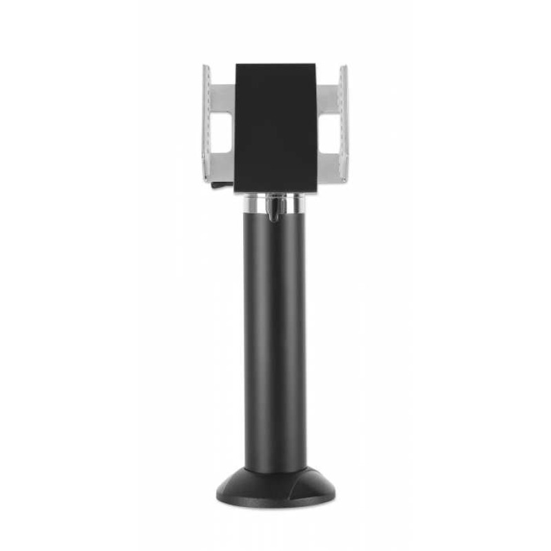 MANHATTAN 462242 Soporte seguro antirrobo y abrazadera ajustable para terminales punto de venta (lectores de tarjetas) con ancho entre 69 a 109 mm, Inclinación de +60 a -70°, giro de 360°, aluminio, negro image 5