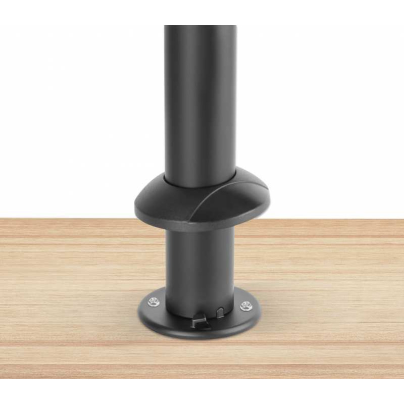 MANHATTAN 462242 Soporte seguro antirrobo y abrazadera ajustable para terminales punto de venta (lectores de tarjetas) con ancho entre 69 a 109 mm, Inclinación de +60 a -70°, giro de 360°, aluminio, negro image 15