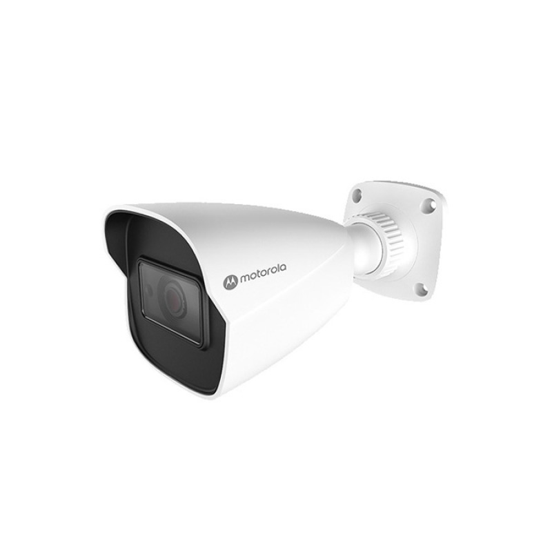 CAMARA IP MOTOROLA MTIBM045701 / BULLET METAL / LENTE FIJO / 5MP / ICR, DIA -NOCHE / IK10 / IP67 /ONVIF / POE / DNR 3D , WDR DIGITAL , HLC , BLE , DESEMPAÑADOR / IR 40 M / CYBERSEGURIDAD GDRP