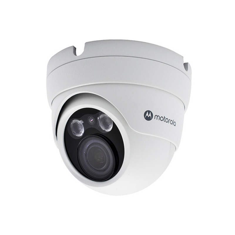 CAMARA IP MOTOROLA MTIDM045721 / DOMO METAL / VARIFOCAL MOTORIZADA / 5MP / ICR, DIA-NOCHE / IP66 / ONVIF / POE / DNR 2D-3D , WDR DIGITAL , BLC , HLC , DESEMPAÑADOR / IR 40M / CYBERSEGURIDAD GDRP