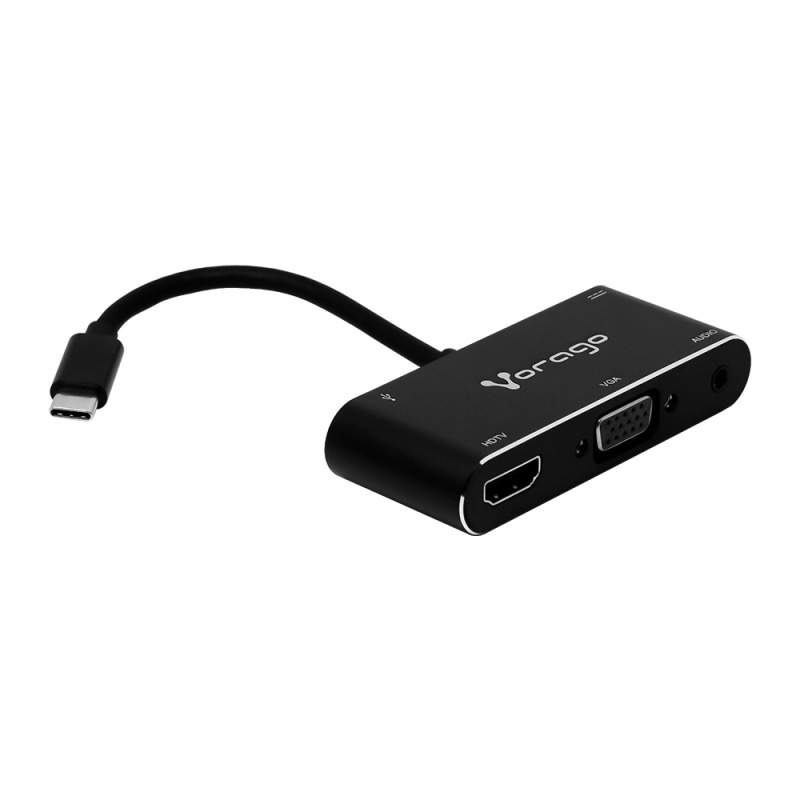CONVERTIDOR VORAGO 5 EN 1 ADP-350 USB TIPO C A HDMI,VGA,USB 3.0,JACK 3.5MM,PD image 5