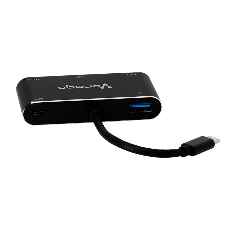 CONVERTIDOR VORAGO 5 EN 1 ADP-350 USB TIPO C A HDMI,VGA,USB 3.0,JACK 3.5MM,PD image 6
