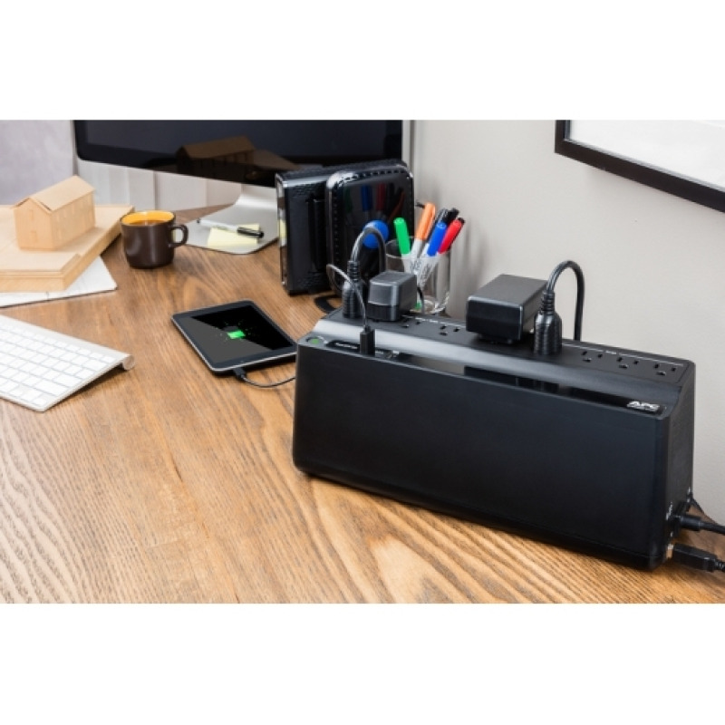 NO BREAK APC BACK-UPS ES 850VA/ 450 WATTS 2 USB CHARGING PORTS 120V image 16