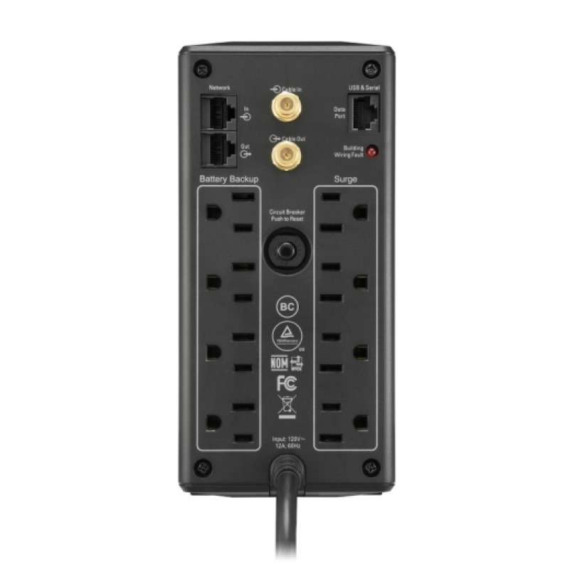 UPS APC PRO BX850M-LM60 850VA/ 510W AVR TORRE 8 NEMA 5-15R (4 C/PROTECCION BAT) INTERFAZ LCD LAM 60Hz 120V image 3