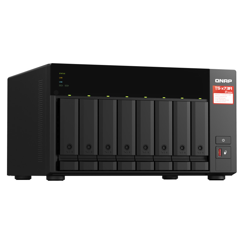 NAS QNAP TS-873A-8G-US /8 BAHIAS SATA DE 3,5 /NCLEO CUADRUPLE 2.2GHZ/ 8GB DDR4 HASTA 64 GB/ LAN 2,5 GBE X2/ USB 3.2 X2/HOT SWAP/ SOPORTA M.2 2280/ NO INCLUYE DISCOS image 9
