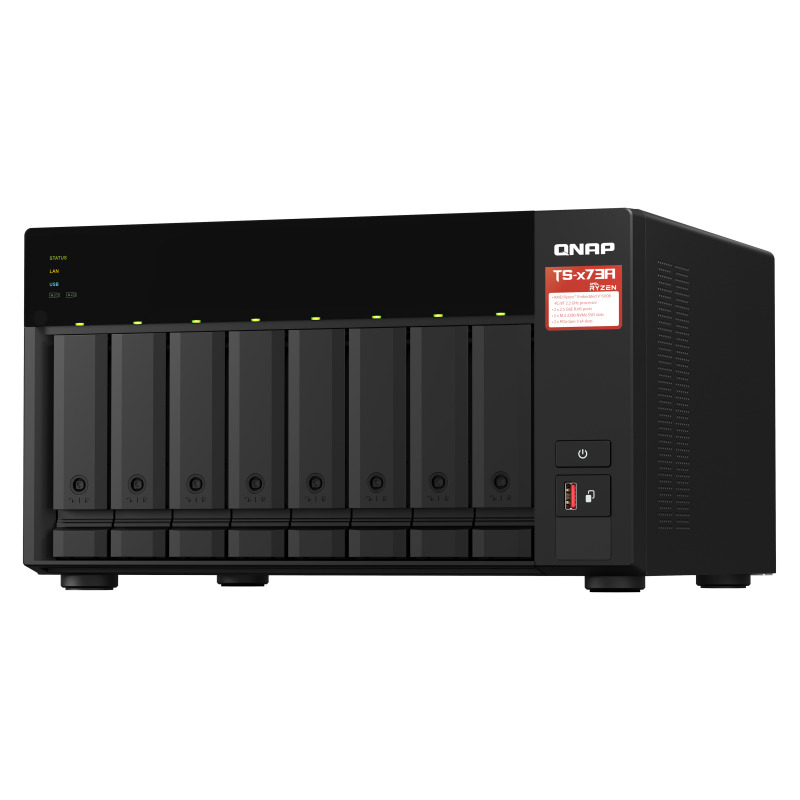 NAS QNAP TS-873A-8G-US /8 BAHIAS SATA DE 3,5 /NCLEO CUADRUPLE 2.2GHZ/ 8GB DDR4 HASTA 64 GB/ LAN 2,5 GBE X2/ USB 3.2 X2/HOT SWAP/ SOPORTA M.2 2280/ NO INCLUYE DISCOS image 11