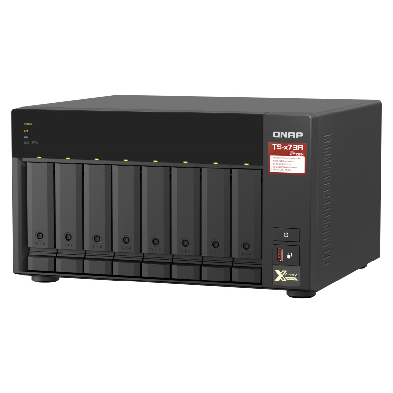 NAS QNAP TS-873A-8G-US /8 BAHIAS SATA DE 3,5 /NCLEO CUADRUPLE 2.2GHZ/ 8GB DDR4 HASTA 64 GB/ LAN 2,5 GBE X2/ USB 3.2 X2/HOT SWAP/ SOPORTA M.2 2280/ NO INCLUYE DISCOS image 7
