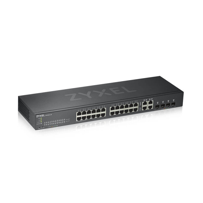Zyxel GS1920-24V2 dispositivo de redes Gestionado Gigabit Ethernet (10/100/1000) Negro