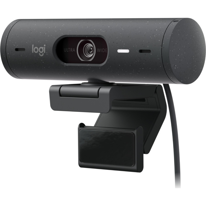 WEBCAM LOGITECH BRIO 500 GRAFITO FHD 1080 A 30 FPS AUTO ENFOQUE, MICRÓFONO IA USB-C WIN/MAC OS image 2