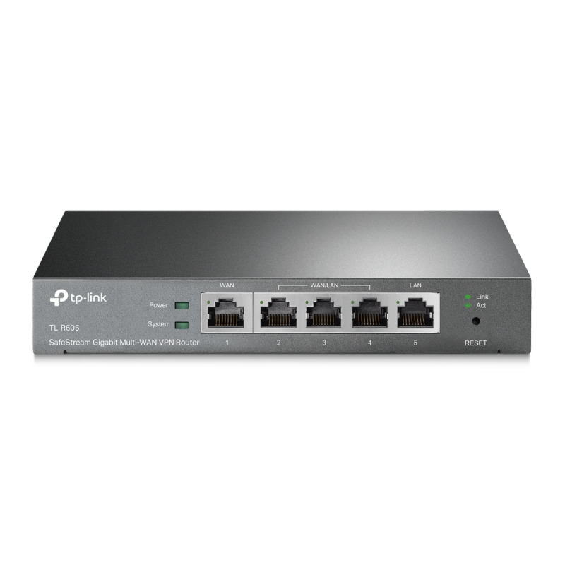Router Omada VPN / SDN MultiWAN Gigabit / 1 Puerto WAN Gigabit / 2 Puertos LAN Gigabit / 2 Puertos configurables LAN/WAN / 150000 Sesiones Concurrentes / Administración Centralizada OMADA o StandAlone / 1 Puerto USB 20