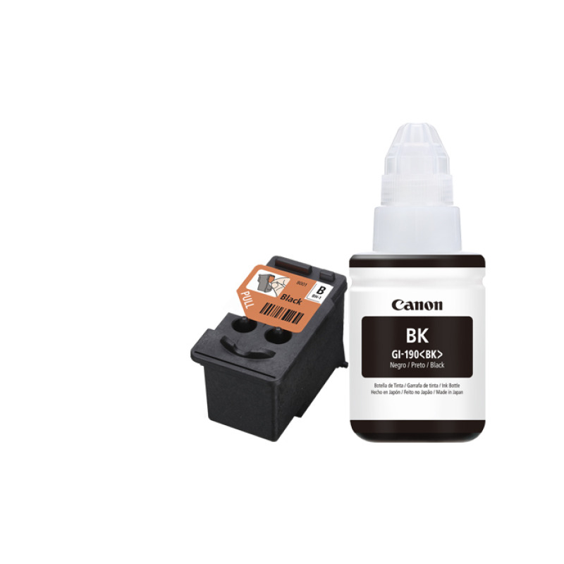 Kit Cabezal Canon 0692C004AA Negro y tinta Negra GI-190BK para serie G1100 / G1110 / G2100