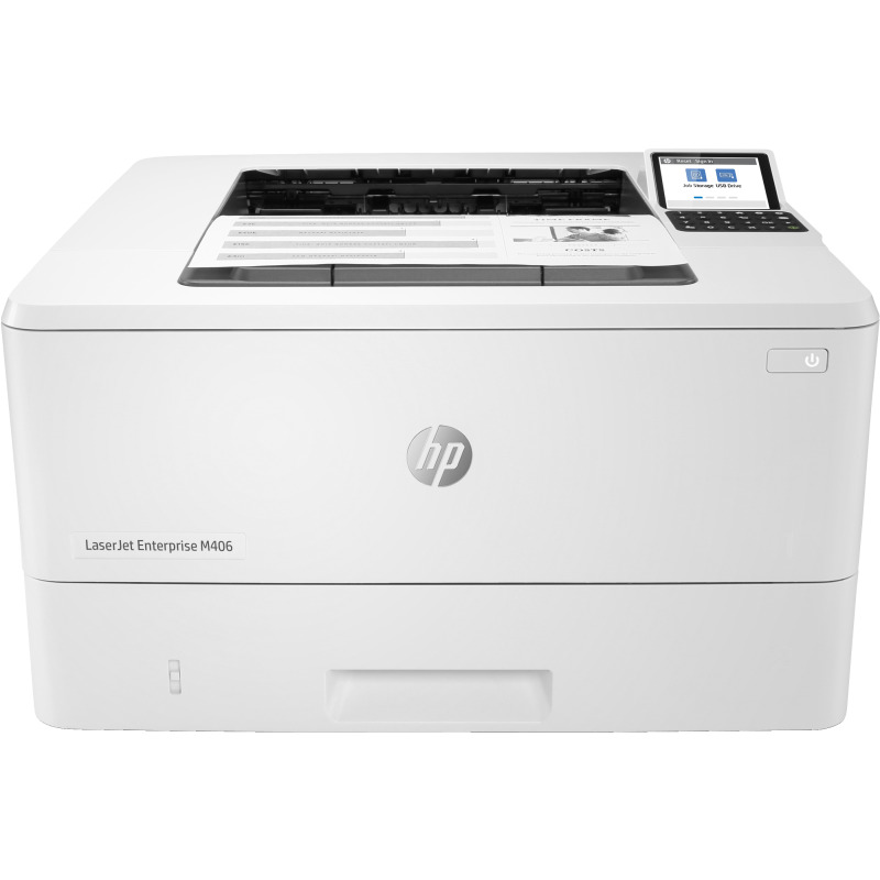 IMPRESORA HP OPS ENTERPRISE M406DN, 42 PPM, LASERJET, USB, ETHERNET, MONOCROMATICA image 2
