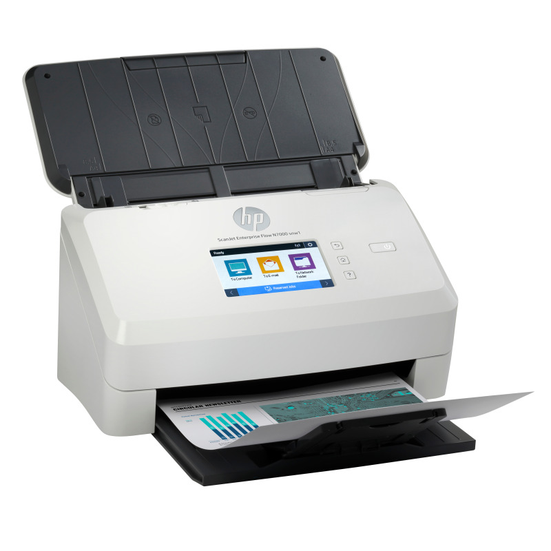 ESCANER OPS HP ENTERPRISE FLOW N7000 SNW1, 75 PPM/150 IPM, 300 DPI, ADF, USB, WFI, ETHERNET, DUPLEX, FOTOGRAFICO image 4