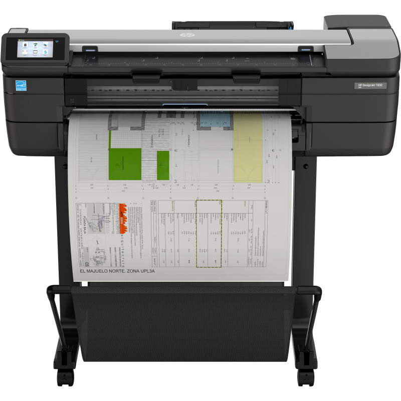 PLOTTER HP DESIGNJET T830, 24 PULGADAS, 61 CM, MULTIFUNCIONAL, 4 TINTAS, RED, WIFI, F9A28D