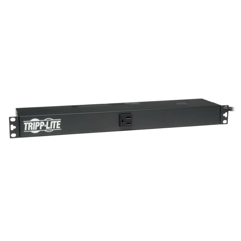 PDU TRIPP-LITE BASICO MONOFASICO DE 1.8 KW, 120V, 13 CONTACTOS NEMA 5-15-R, ENTRADA CLAVIJA NEMA 5-15-P, CABLE 4.57M (15 PIES), 1U DE RACK. image 3