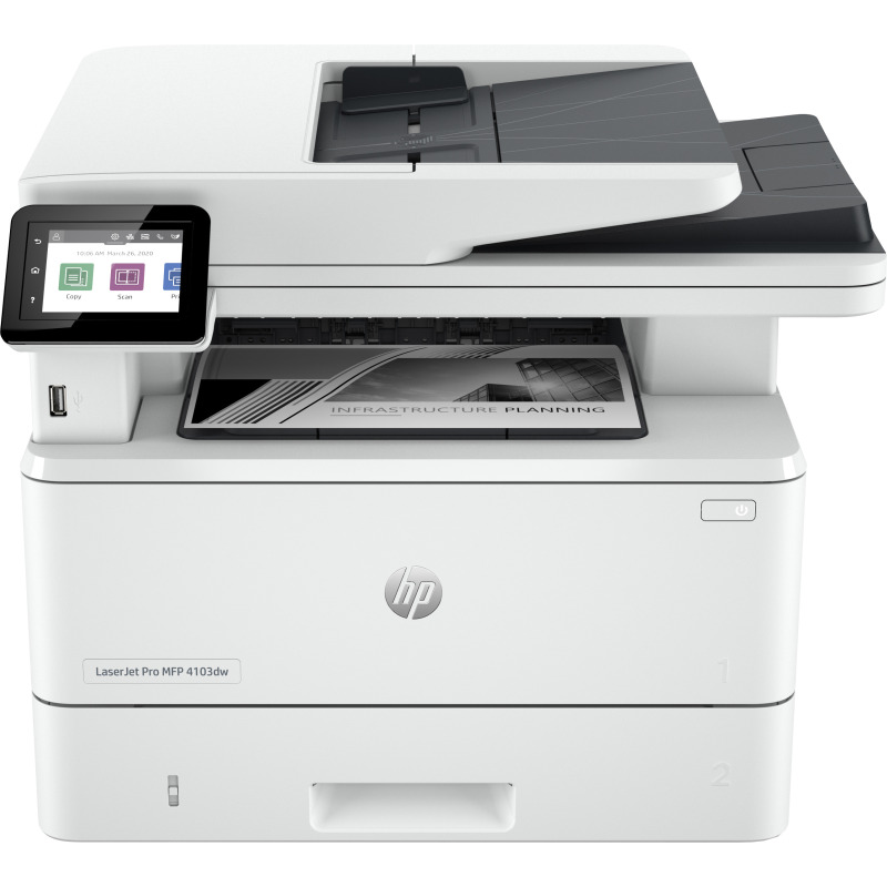 MULTIFUNCIONAL HP OPS MFP 4103DW, 42 PPM, LASERJET, ADF, DUPLEX, USB, ETHERNET, WIFI, MONOCROMATICA