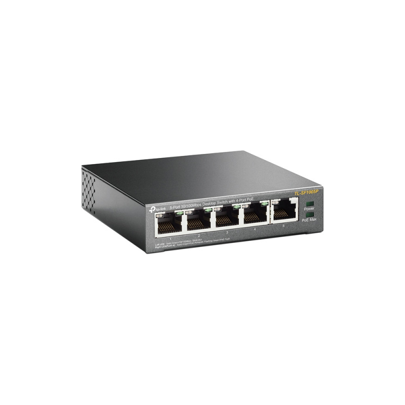 Switch PoE no Administrable de escritorio / 5 puertos 10/100 Mbps / 4 puertos PoE af/at / Presupuesto 67 W / Modo Extensor hasta 250 m / Calidad video prioritaria image 6