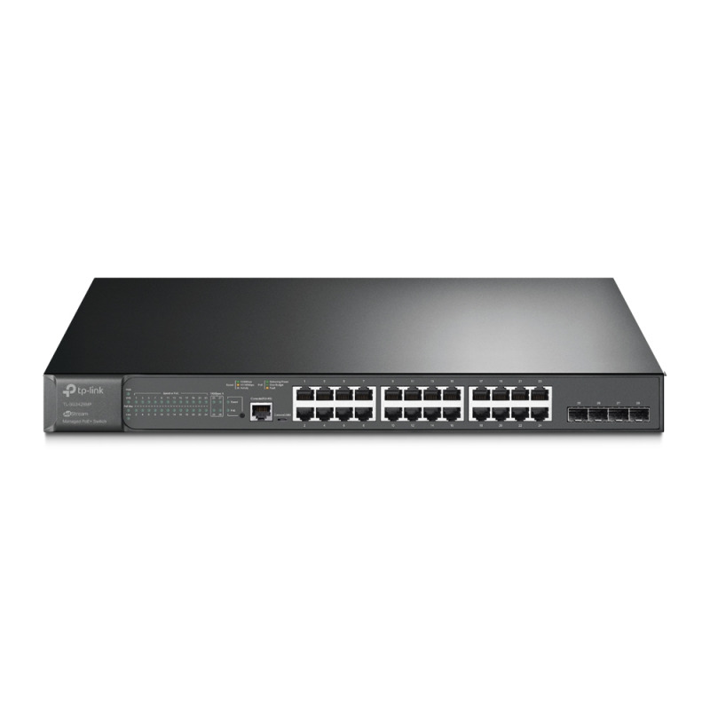 Switch L2 Omada PoE / 24 Puertos PoE 10/100/1000 Mbps / 4 Puertos SFP 1G / 2 Puertos Consola RJ45 y microUSB / Administración Centralizada Omada o StandAlone / Multicast IGMP / Calidad de Servicio / Presupuesto PoE 384W / Montaje en Rack image 3